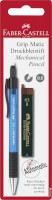 Druckbleistift GRIP-MATIC, 0,5 mm, B, blau, Bleistift+Minendose auf Blisterkarte