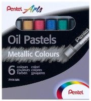 Öl-Pastellkreide PentelArts PHN, 6 Metallicfarben sortiert