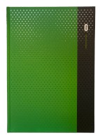 Notizbuch Diorama grün, DIN A4, kariert, Kladde mit: 80 Blatt