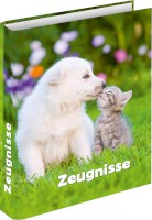 Zeugnisringbuch "Hund & Katze", 4 Ring-Mechanik, DIN A4, 250 x 315 mm