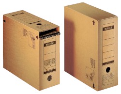 Premium Archiv-Schachtel A4 mit Verschlussklappe natronbraun