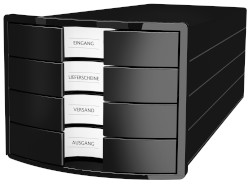 Schubladenbox Impuls schwarz; 280 x 235 x 367; Ausführung: geschlossen;