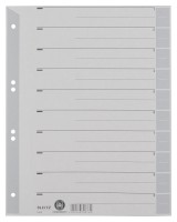 Trennblatt, A4, Karton, farbig bedruckt, grau