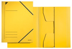 Eckspannermappe, A4, Füllhöhe 350 Blatt, Primärkarton, gelb