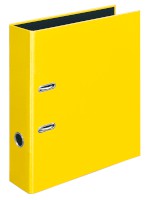 Ordner VELOCOLOR®, glanzkaschierte Pappe/schwarzer Innenspiegel, A4, gelb
