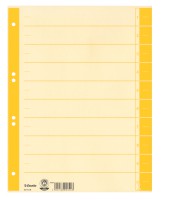Trennblatt, A4, Karton, farbig bedruckt, gelb, 100 Stück