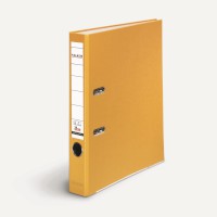 Falken Ordner S50 PP-Color, Kunststoff mit genarbter PP-Folie, DIN A4, 50 mm, gelb