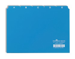 Leitregister A-Z, Kunststoff, DIN A5 quer, blau