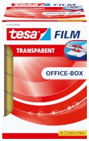 tesafilm® transparent, 6 Rollen 66m : 25mm, Office Box