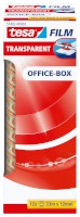 tesafilm® transparent – Office-Box transparent, Bandgröße: 12 mm x 33 m