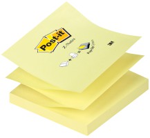 Haftnotiz Z-Notes, 76 x 76 mm, 70 g/qm, gelb, 100 Blatt