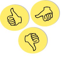 Moderationskarte Wertungssymbol, Kreis, 95 mm, gelb, 100