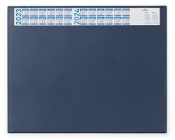 Schreibunterlage mit Jahreskalender, PVC, 650 x 520 mm, 2 mm, blau