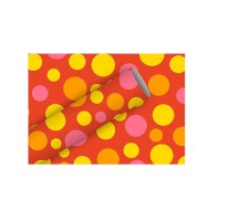 Geschenkpapier-Rolle "Bubbles" rot 200 x 70 cm