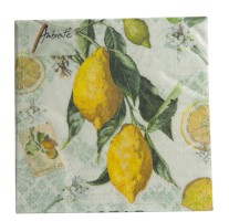 Serviette "Lemon" 25 x 25 cm 20er Packung