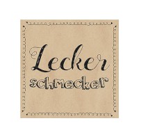 Serviette "Leckerschmecker" By Nature 33 x 33 cm 20er Packung