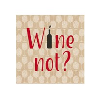 Serviette "Wine not" by Nature 33 x 33 cm 20er Packung