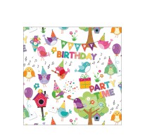 Serviette "Happy Birthday" 33 x 33 cm 20er Packung