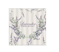 Serviette "Lavender Flowers" 33 x 33 cm 20er Packung