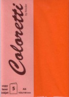 Coloretti Karten A6 Apfelsine im 5er Pack zum Selbstgestalten