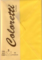 Coloretti Briefumschlag C5 Goldgelb im 5er Pack