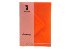 Coloretti Briefumschlag B6 Apfelsine im 5er Pack