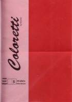 Coloretti Karten A6 Rosso im 5er Pack ungefalzt zum Selbstgestalten