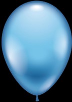 Luftballons rund, 100 Stück hellblau