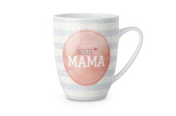 Tasse Porzellan Beste Mama mehrfarbig