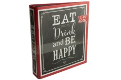 Ringbuch für Rezepte "Eat, Drink and be Happy"