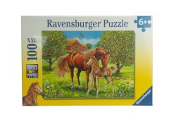 Puzzle 100 XXL-Teile "Pferdeglück" von Ravensburger