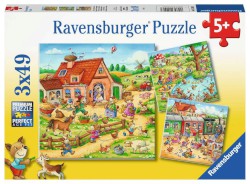 Puzzle 3x49 Teile "Ferien auf dem Land" von Ravensburger