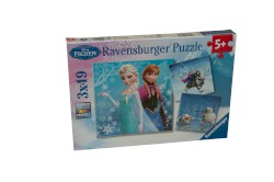 Puzzle 3 x 49 Teile "Disney Frozen Abenteuer"