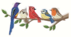 Crystal Art Hängeornament "Birds" 30x30 cm