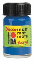 Decormatt Acryl 15 ml im Glas mittelblau