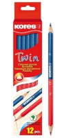 KORES TwinJumbo Buntstifte 5mm, blau/rot