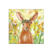 Serviette Ostern"Flower Bunny" 33 x 33 cm 20er Packung