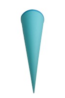 Bastelschultüte rund 70 cm hellblau mit Filzverschluss