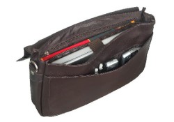 Notebook-Tasche "Slim" Leder braun; für: 15“