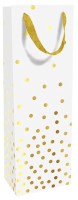 Flaschentragetasche Golden Dots mit Veredelung