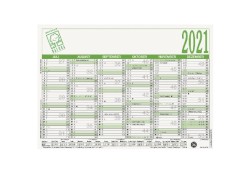 Tafelkalender A5 Recycling, 6 Monate/1 Seite, 210 x 148 mm