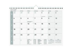 Monatsterminkalender, 1 Monatsblock, 290x210 mm