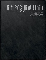 Buchkalender Magnum® schwarz, Schaumfolien-Einband