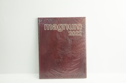 Buchkalender Magnum® weinrot, Schaumfolien-Einband